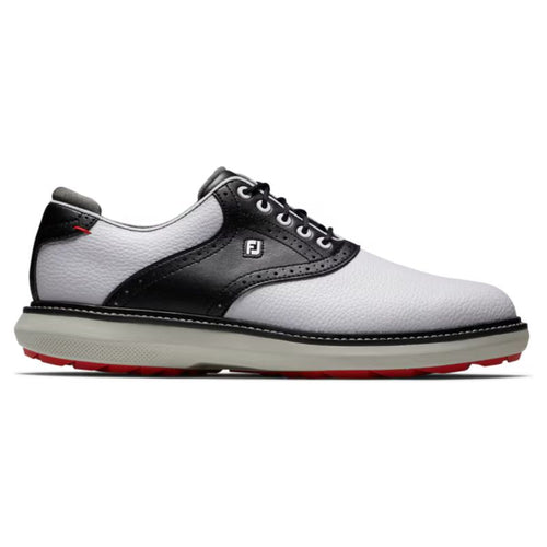 FootJoy Traditions Spikeless Golf Shoe - Previous Season Men's Shoes Footjoy White/Black Medium 7