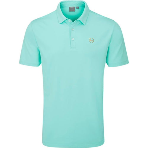 PING Gold Putter Polo Aruba Blue