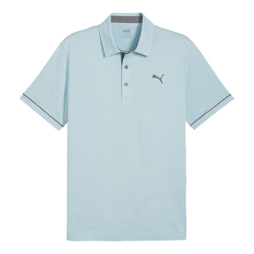 PUMA CLOUDSPUN Haystack Golf Polo Turquoise Surf Heather