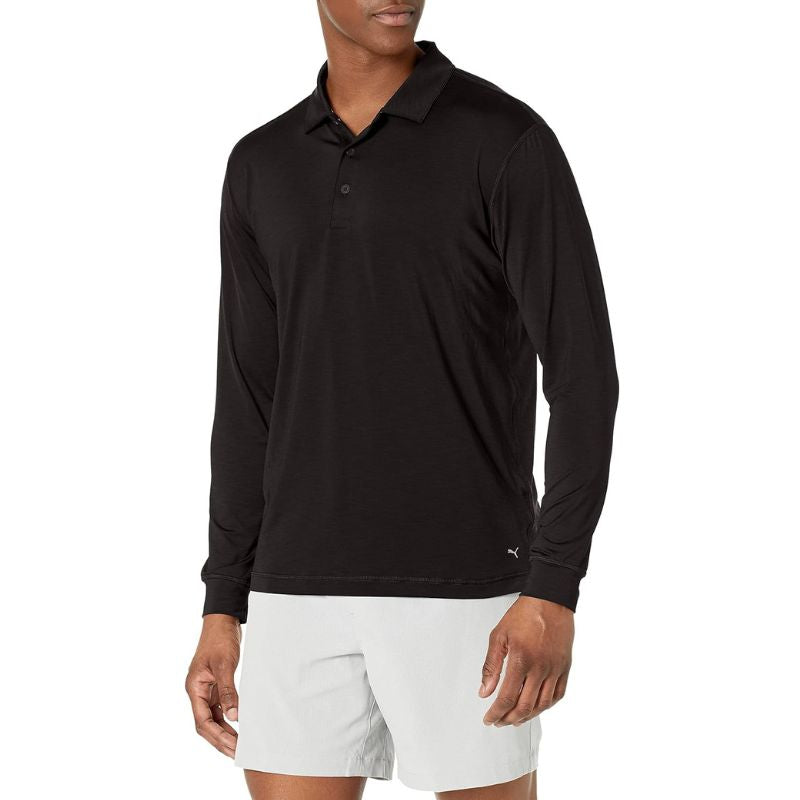 PUMA YouV Long Sleeve Golf Polo Puma Black