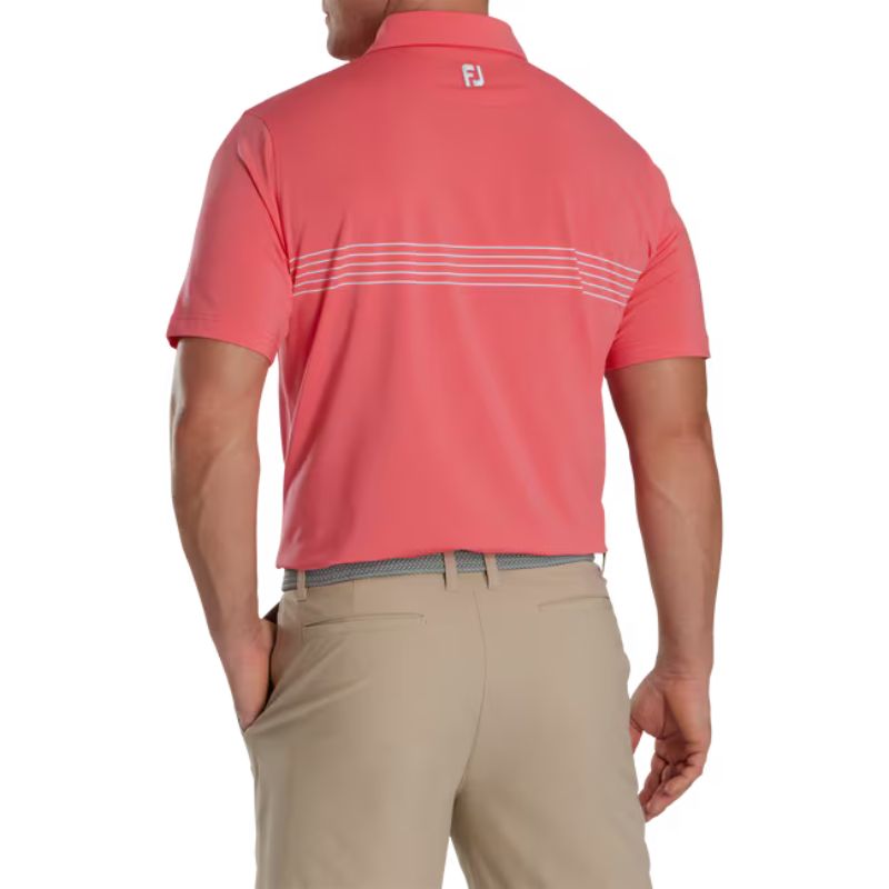 FootJoy Engineered Pinstripe Lisle Self Tour Collar Polo