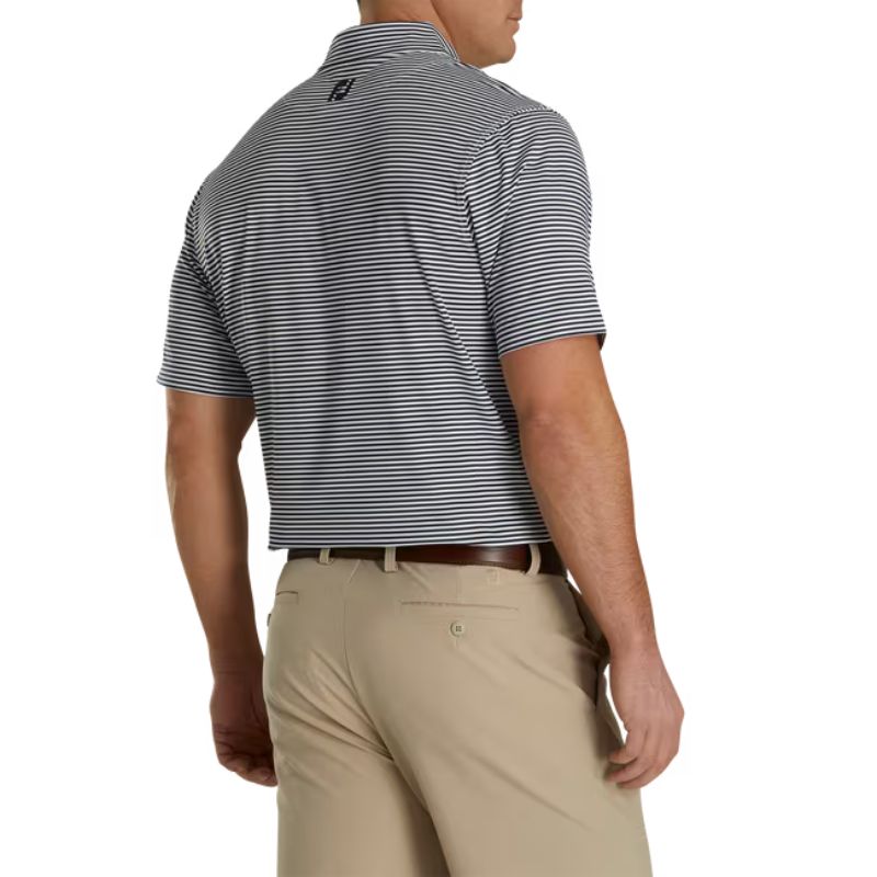 FootJoy Lisle Feeder Stripe Self Collar Polo - Previous Season