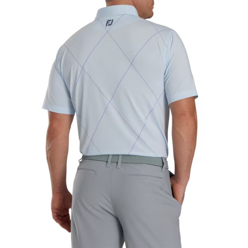 FootJoy Raker Print Lisle Self Collar Polo Men&#39;s Shirt Footjoy   