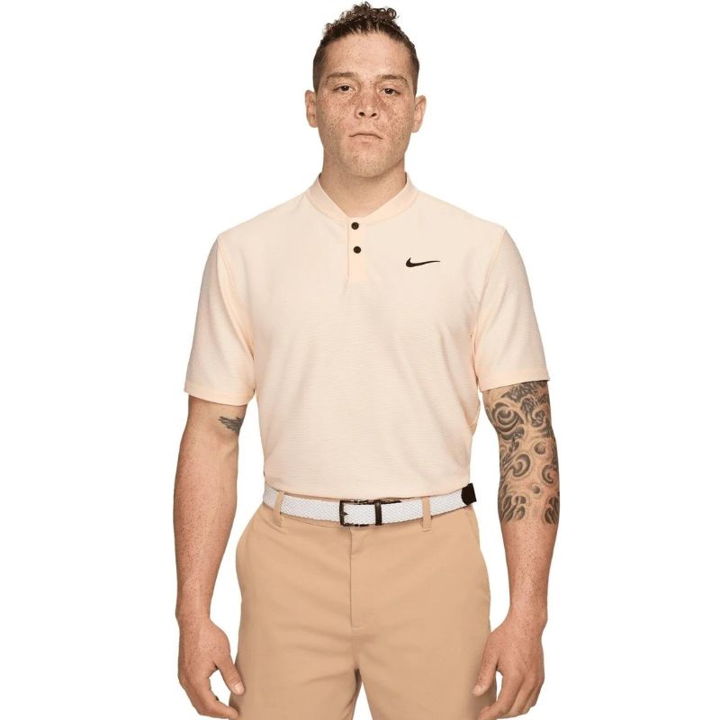 Nike Tour Dri-Fit Texture Golf Polo Guava Ice Black