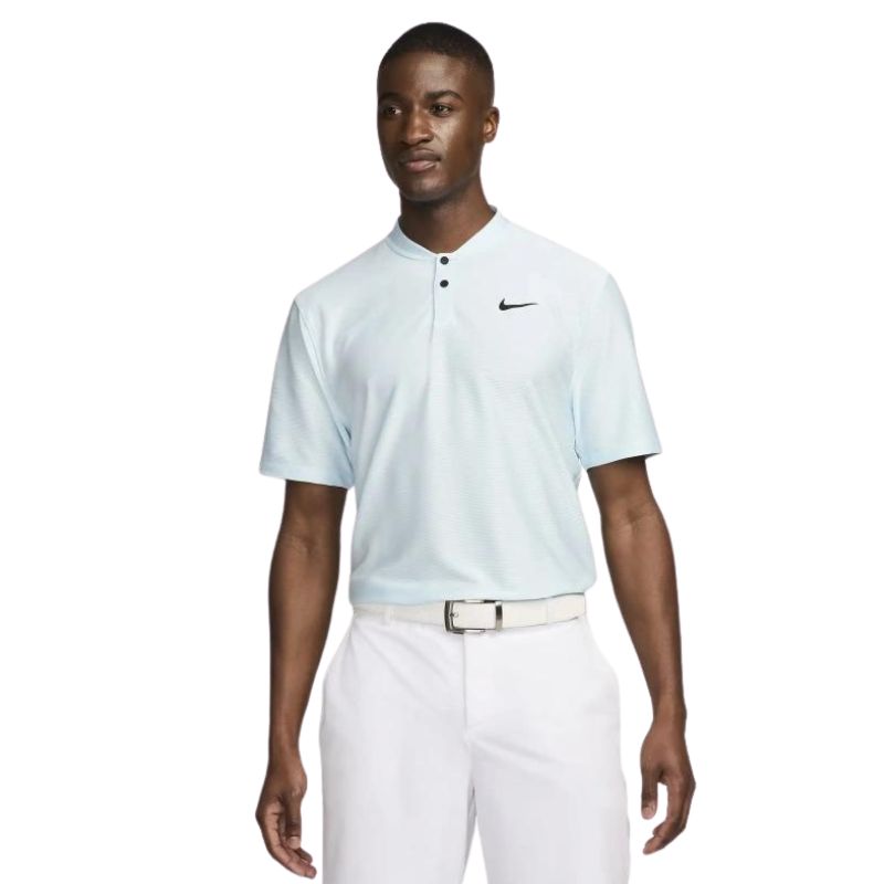 Nike Tour Dri-Fit Texture Golf Polo Carolina Blue