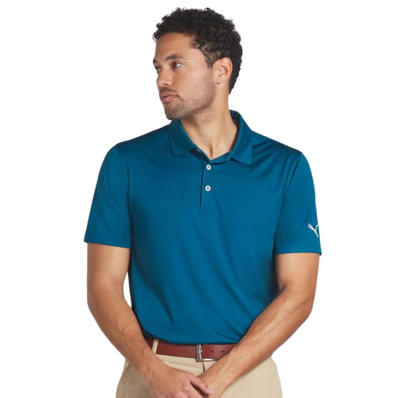 PUMA Gamer Polo Men&#39;s Shirt Puma Ocean Tropic SMALL 