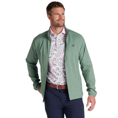 PUMA AP Zip Golf Jacket Eucalyptus