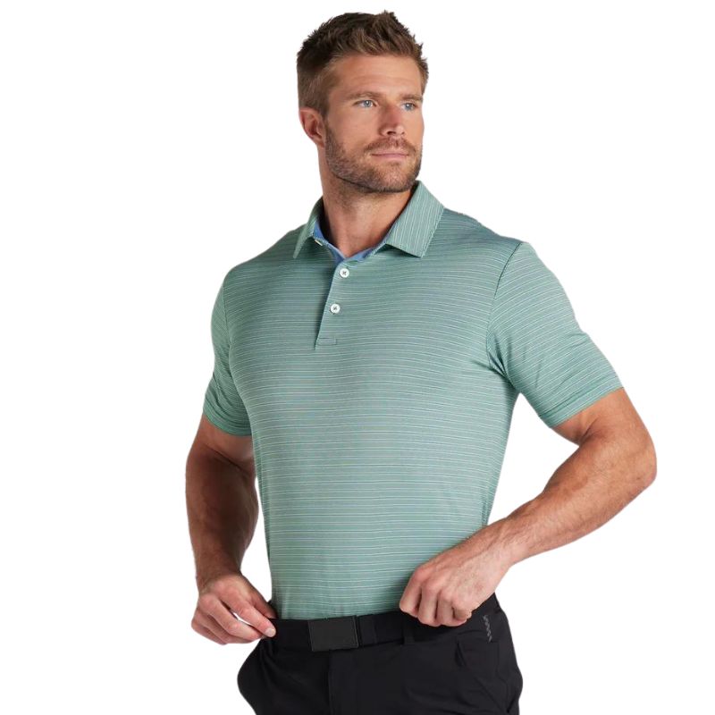 PUMA MATTR Bay Golf Polo Men&#39;s Shirt Puma Vine/Zen Blue MEDIUM 