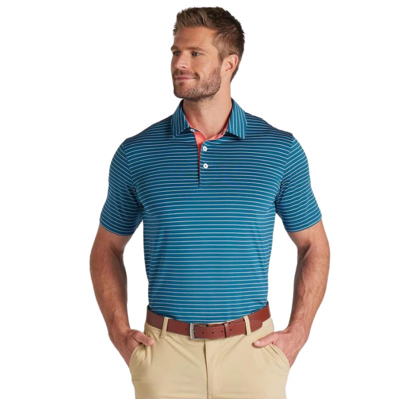 PUMA MATTR Tucker Golf Polo Men&#39;s Shirt Puma Ocean Tropic MEDIUM 