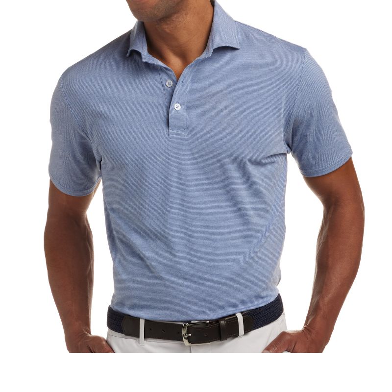 Holderness &amp; Bourne The Holland Polo Heathered Aberdeen Blue