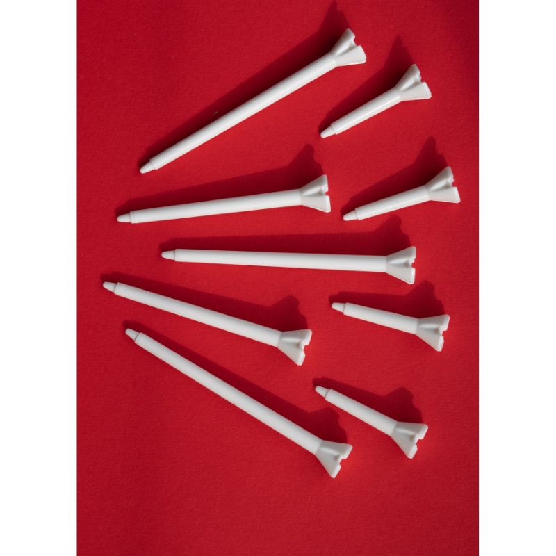 Tee The North Canada Plastic Golf Tees - 3 1/4" - Red/White Mix (50pk)
