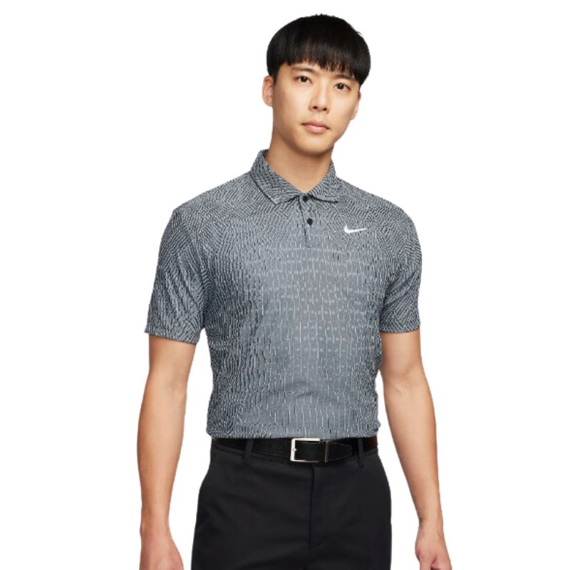 Nike Tour Dri-FIT ADV Golf Polo Men&#39;s Shirt Nike Cool Grey/Black/White MEDIUM 