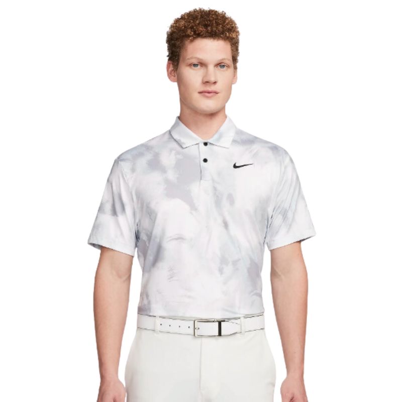 Nike Tour Dri-FIT Golf Polo Men&#39;s Shirt Nike White/Black MEDIUM 