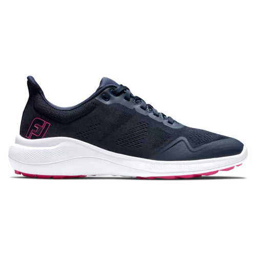 FootJoy Women's Flex Spikeless Golf Shoe - Previous Season Navy Pink