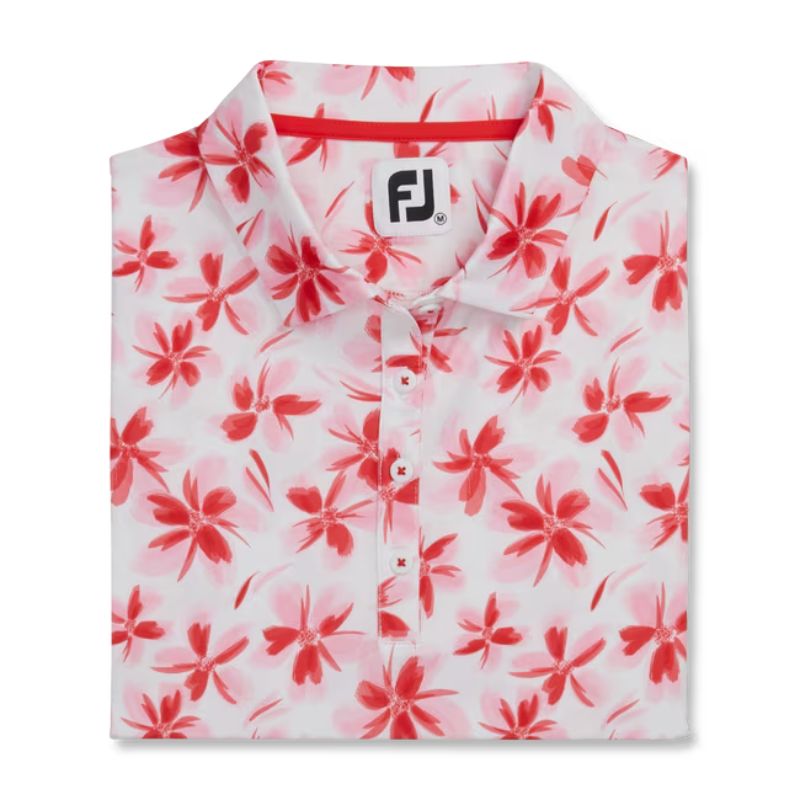 FootJoy Women&#39;s Cap Sleeve Floral Polo Women&#39;s Shirt Footjoy   