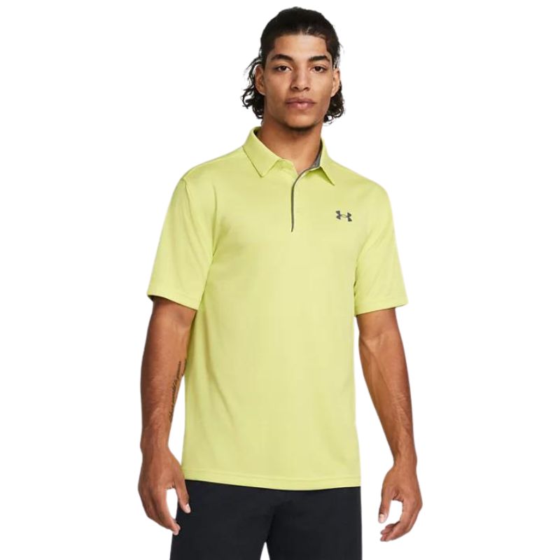 Under Armour Tech Golf Polo Men&#39;s Shirt Under Armour Sonic Yellow SMALL 