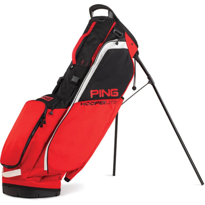 PING 2023 Hoofer Lite Stand Bag Stand Bag Ping Red/Black/White  