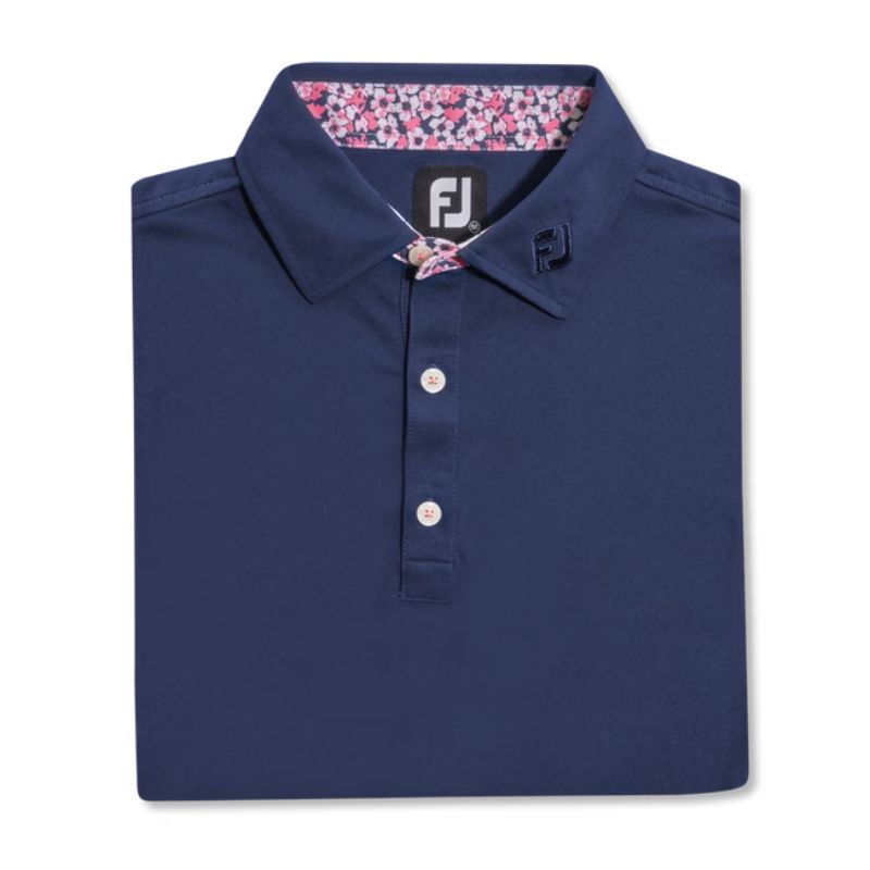 FootJoy Primrose Trim Solid Lisle Tour Collar Polo Men&#39;s Shirt Footjoy   