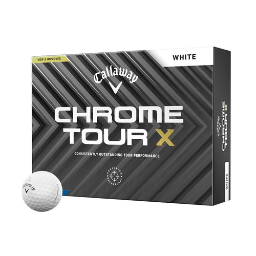 Callaway Chrome Tour X Golf Balls Golf Balls Callaway White  