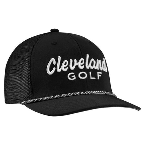 Cleveland Rope Trucker Hat Hat Cleveland Black OSFA 