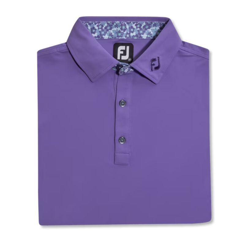 FootJoy Primrose Trim Solid Lisle Tour Collar Polo Men&#39;s Shirt Footjoy   