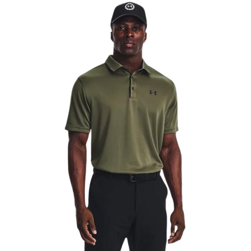 Under Armour Tech Golf Polo Men&#39;s Shirt Under Armour Marine Green SMALL 