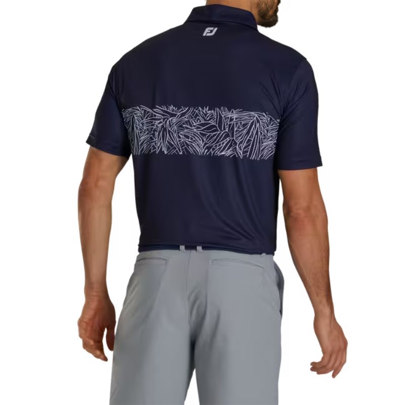 FootJoy Tropical Chestband Lisle Self Collar Polo - Previous Season Men&#39;s Shirt Footjoy   