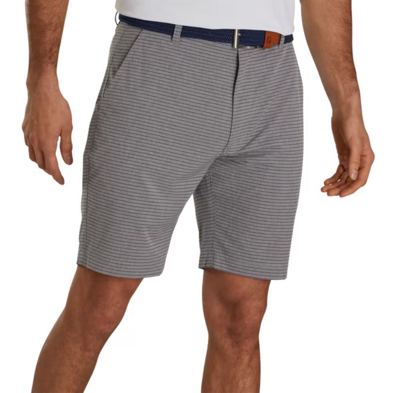 FootJoy Lightweight Heather Stripe Shorts Men&#39;s Shorts Footjoy Heathered Charcoal 30 