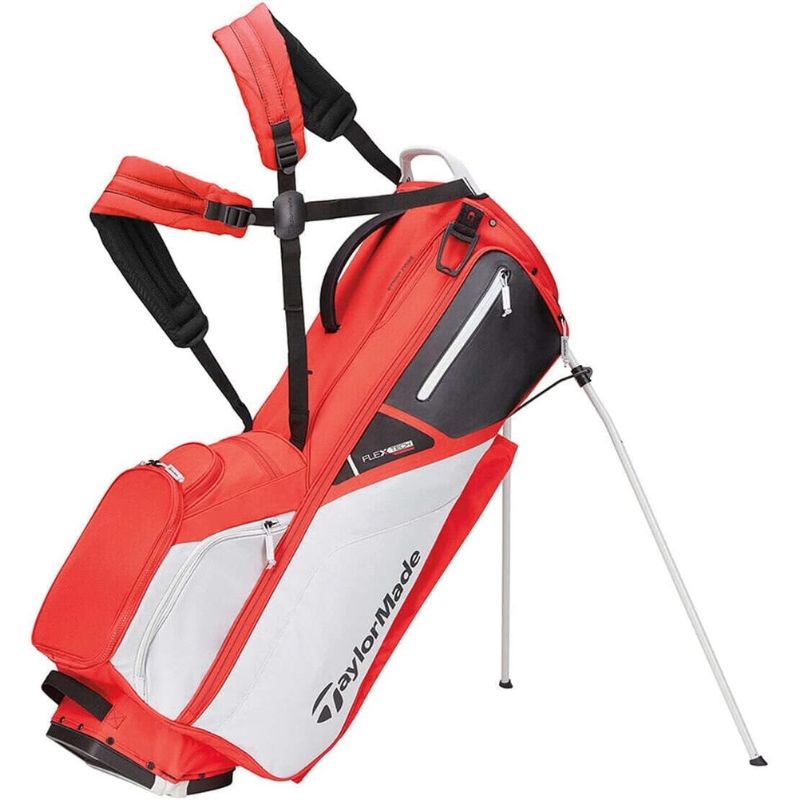 TaylorMade Flextech Stand Bag - Previous Season Stand Bag Taylormade Red/Gray/Cool  