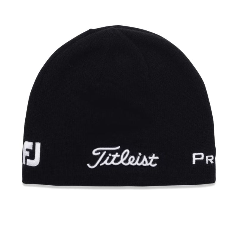 Titleist Merino Wool Beanie Hat Titleist Black/White  