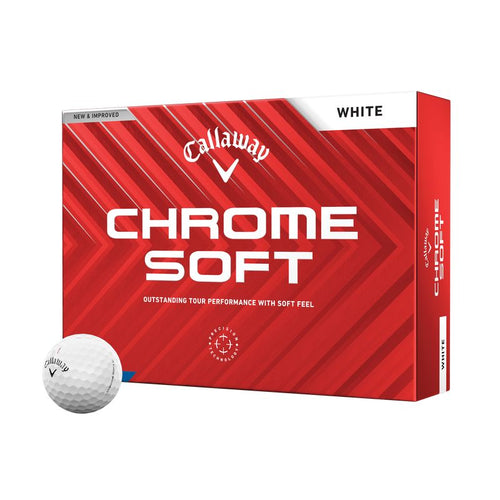 Callaway Chrome Soft Golf Balls Golf Balls Callaway White  