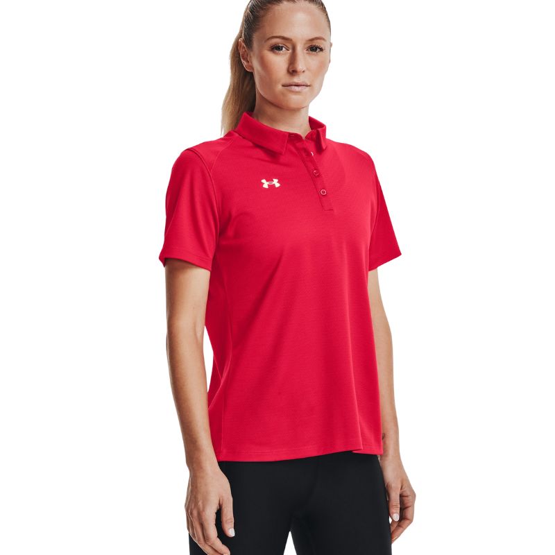 Under Armour Women&#39;s Tech Team Polo Women&#39;s Shirt Under Armour Red SMALL 