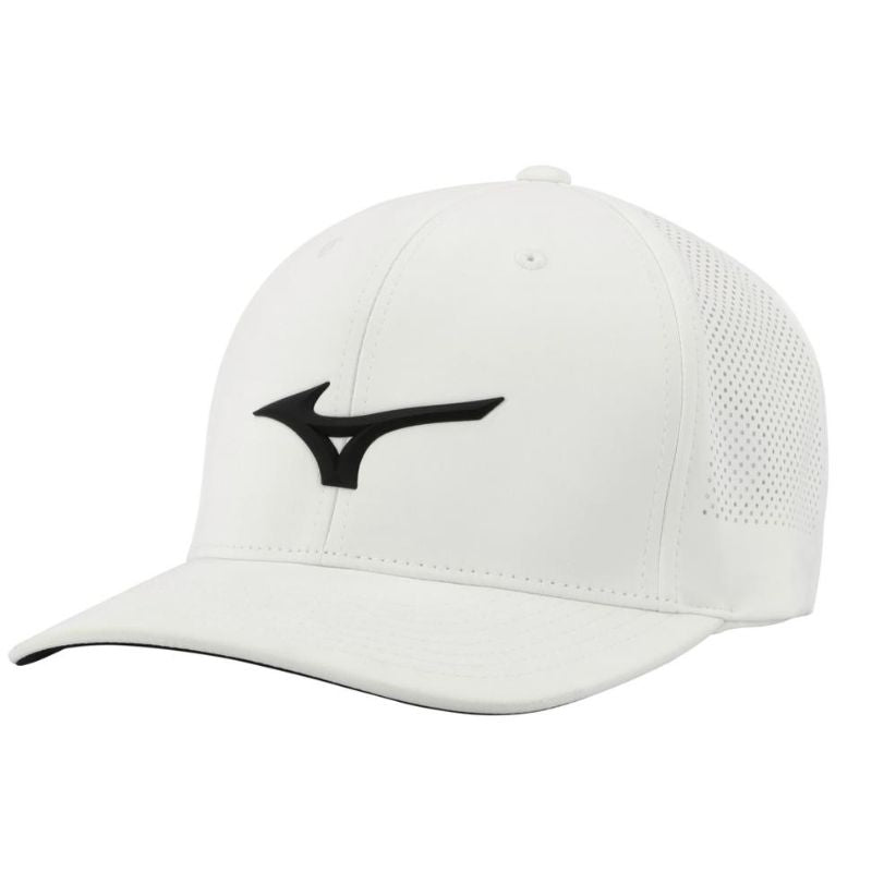Mizuno Tour Vent Adjustable Hat Hat Mizuno White/Black  