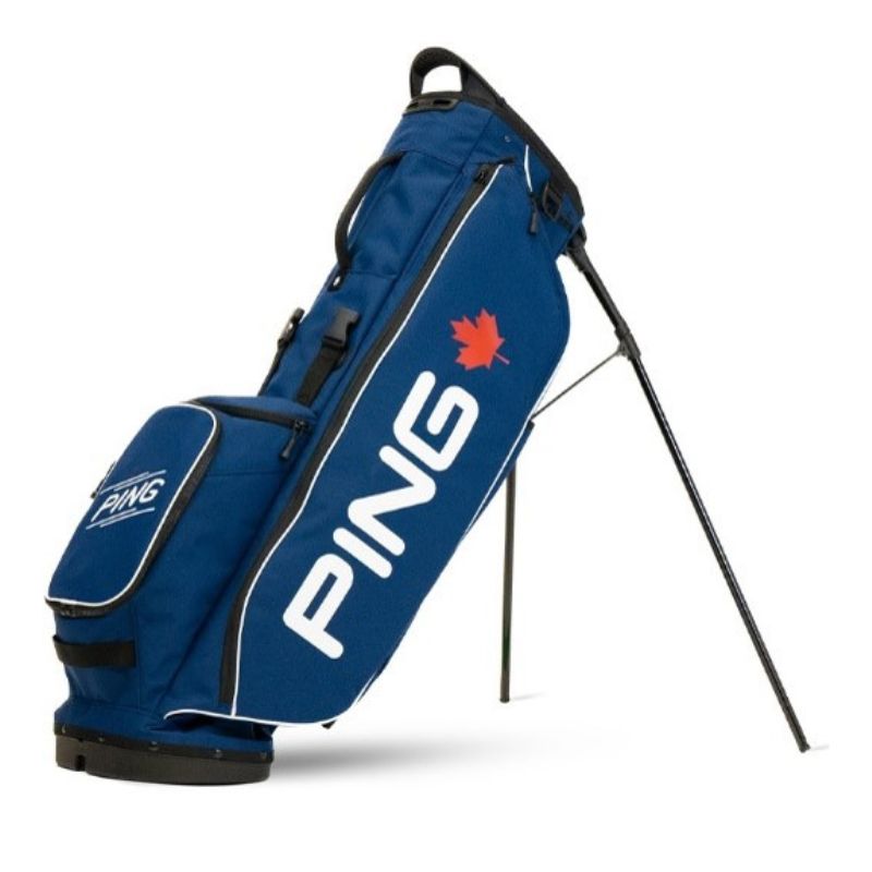 PING Hoofer Lite CANADA Stand Bag - Limited Edition Stand Bag Ping Navy/Navy w/ Leaf  