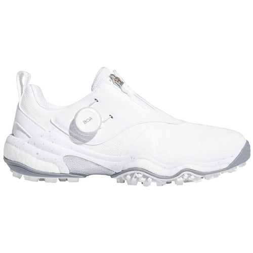 adidas Women's Codechaos BOA 25 Spikeless Golf Shoes Cloud White Silver Metallic Grey Two Medium