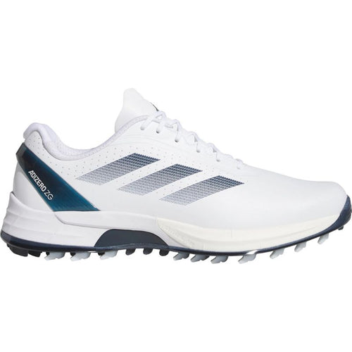 adidas Adizero ZG Spikeless Golf Shoes Cloud White Collegiate Navy Zero Metallic Medium