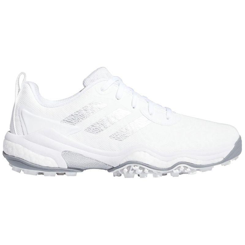 adidas Codechaos 25 Spikeless Golf Shoes Cloud White Silver Metallic Grey Two Medium