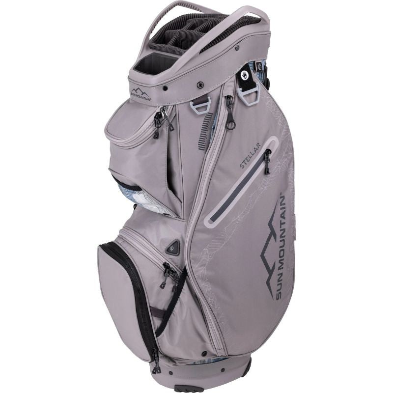 Sun Mountain 2024 Women's Stellar Cart Bag Crosshatch Opal Iron