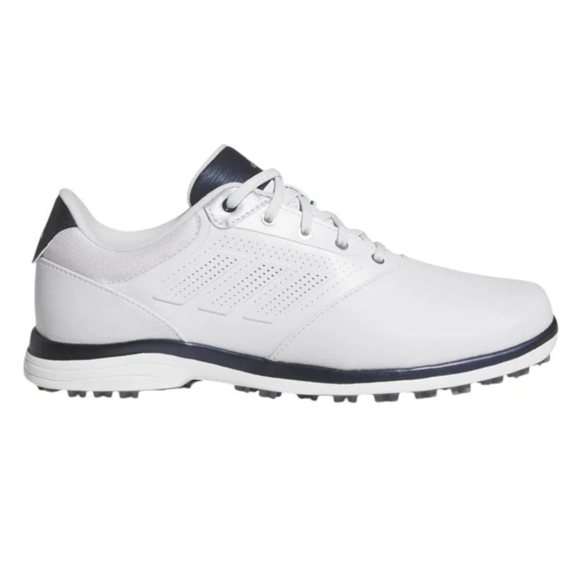 adidas Women's Alphaflex 24 Spikeless Golf Shoes Dash Grey Collegiate Navy Silver Metallic Medium