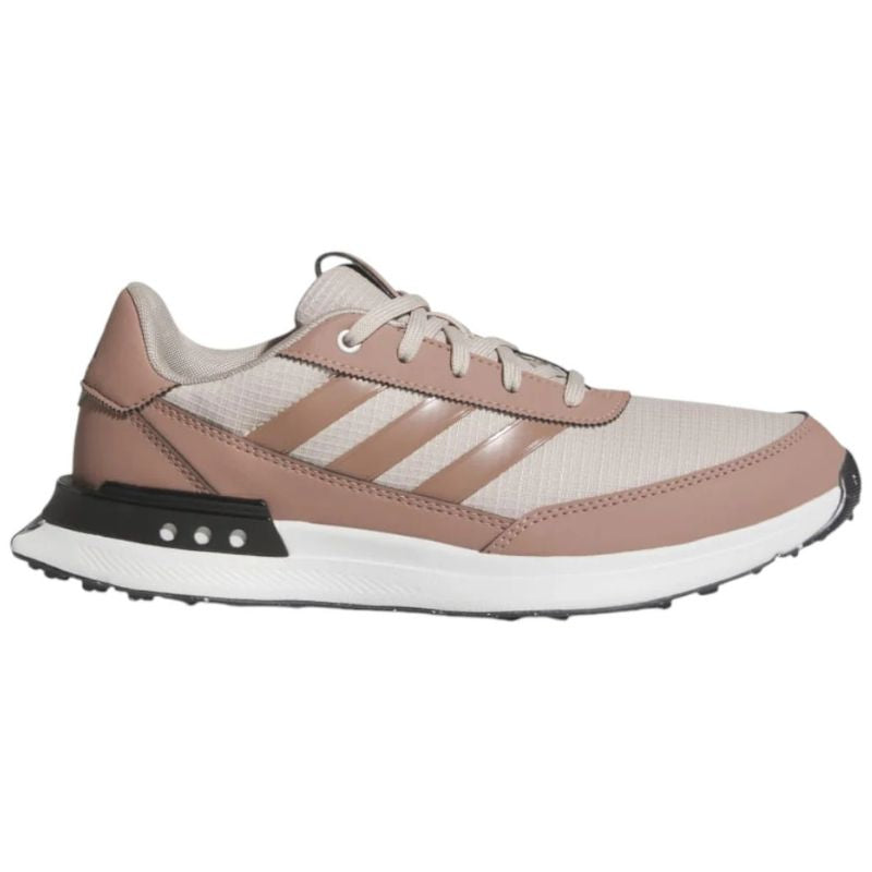 adidas Women's S2G 24 Spikeless Golf Shoes Wonder Taupe Warm Clay Core Black Medium