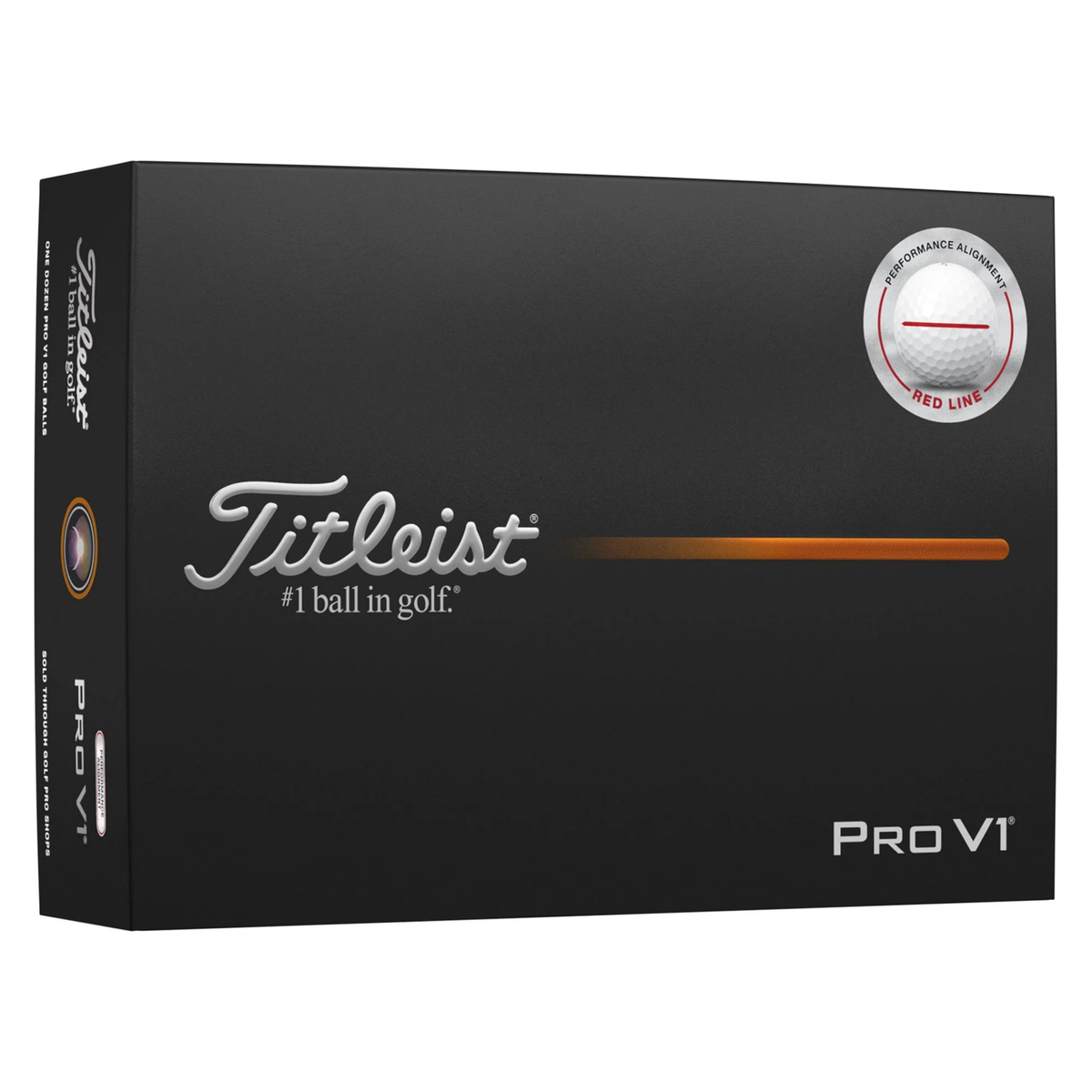 Titleist Pro V1 Performance Alignment Golf Balls Red