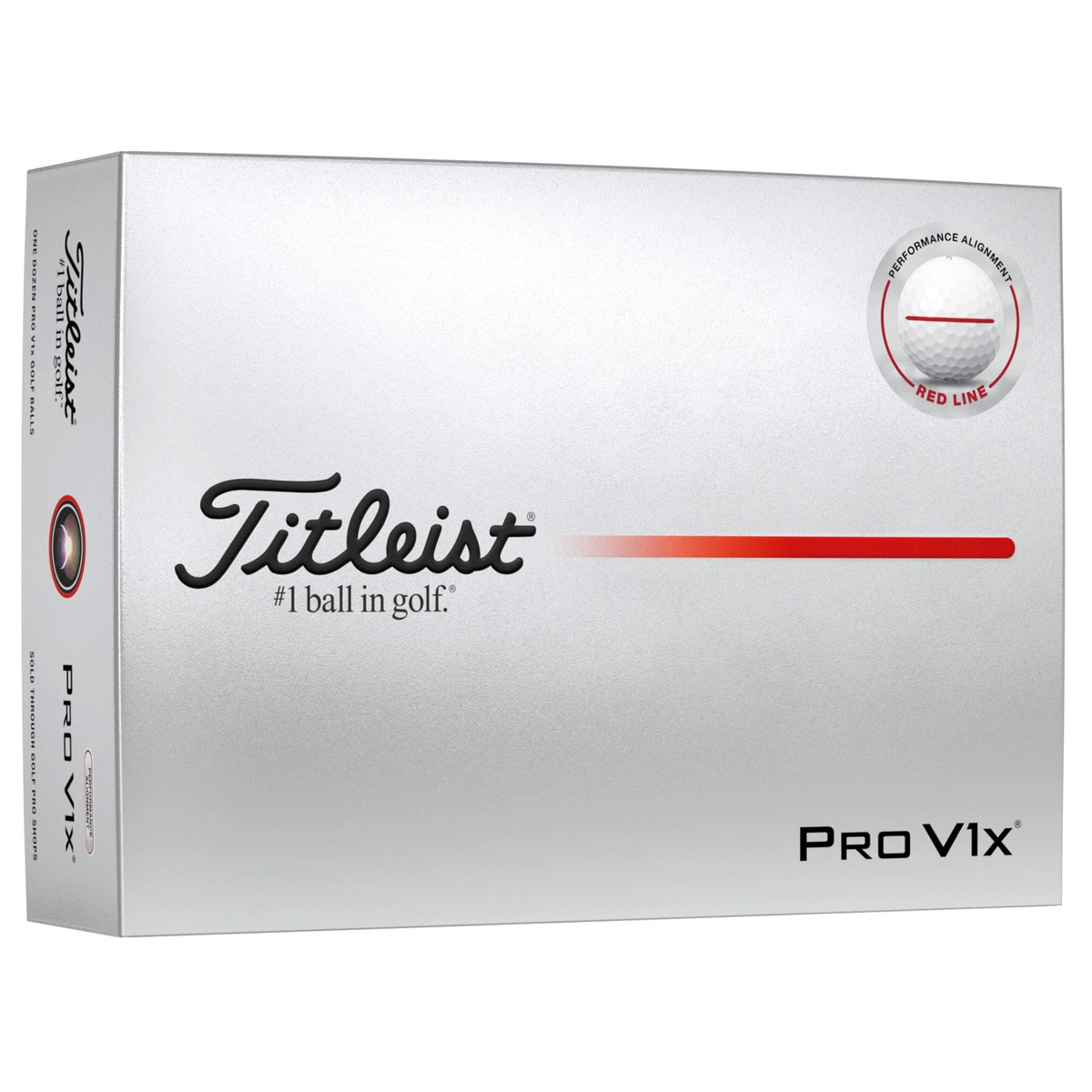Titleist Pro V1x Performance Alignment Golf Balls Red