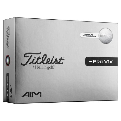 Titleist Pro V1x Left Dash Enhanced Alignment Golf Balls White