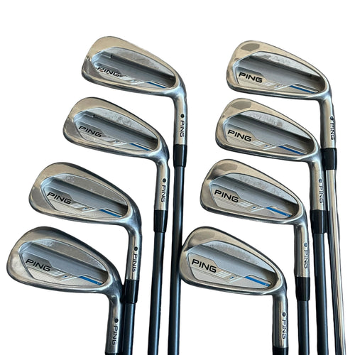 PING i Series E1 Iron Set - 4-PW, GW - Used Iron set Ping Right Variable Flex 5i-GW (ACCRA 80i Graphite) / 4-iron (PING CFS Steel)