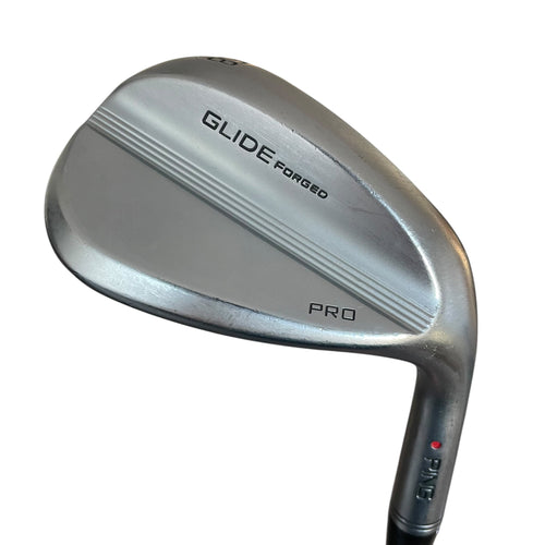 PING Glide Forged Pro Wedge - Used Right 58.10 S (Red Dot & 0.5" LONG 1° FLAT) True Temper Dynamic Gold S400