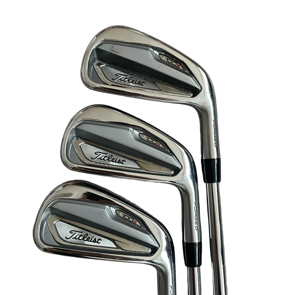 Titleist T100-S Prior Gen. Iron Set - Steel - 4i-6i - Demo Iron set Titleist Right X-Stiff Steel - True Temper Dynamic Gold X100 (2° WEAK / 2° FLAT)