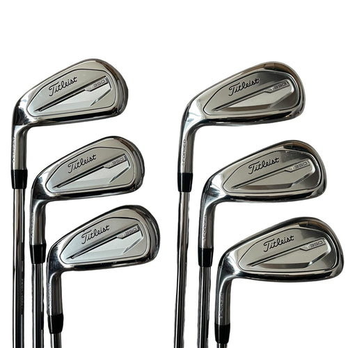 Titleist T350 Iron Set - Steel - 5-PW - Demo Iron set Titleist Left Stiff Steel - True Temper AMT Black S300 (1° UPRIGHT)