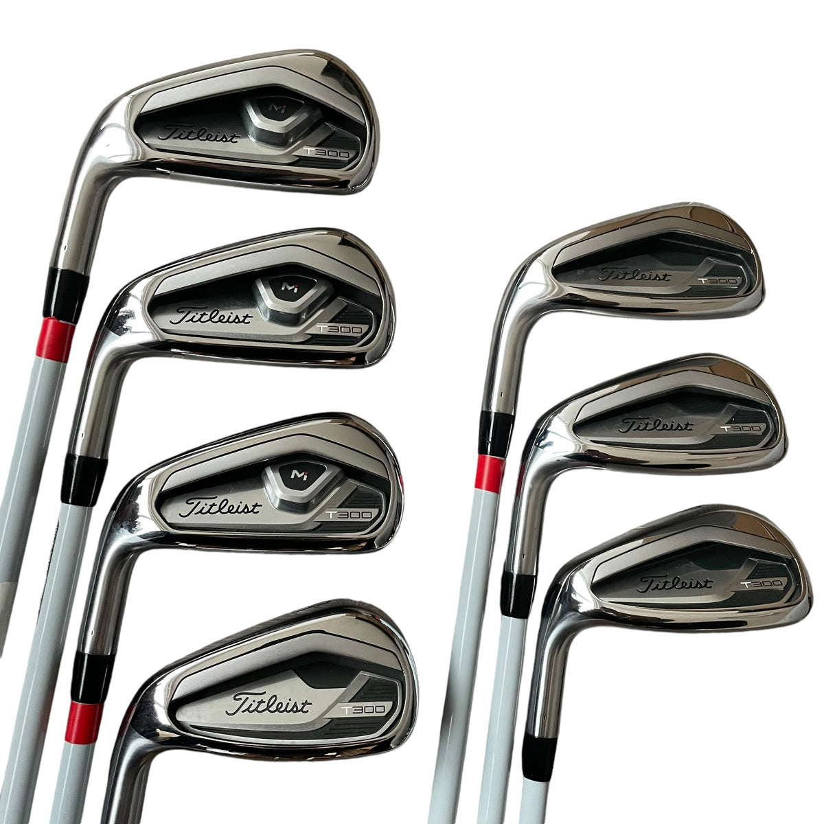 Titleist Women&#39;s T300ii Iron Set - 5-PW, GW - Demo Iron set Titleist Left Ladies Graphite - Mitsubishi Tensei Red AM2