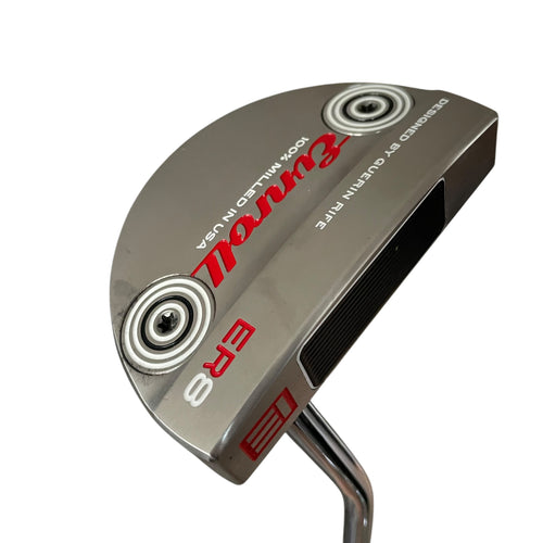 EVNROLL ER8 Neo Classic Satin Mallet Putter - Single Bend - Indoor Demo Putter EVNROLL Right 34" EVNROLL TourTac Black & White