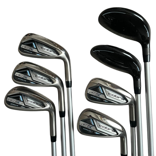 Cobra Women's AIR-X 2 Combo Iron Set - 5H 6H 7-PW, SW - Used Iron set Cobra Right Ladies Graphite - COBRA ULTRALITE